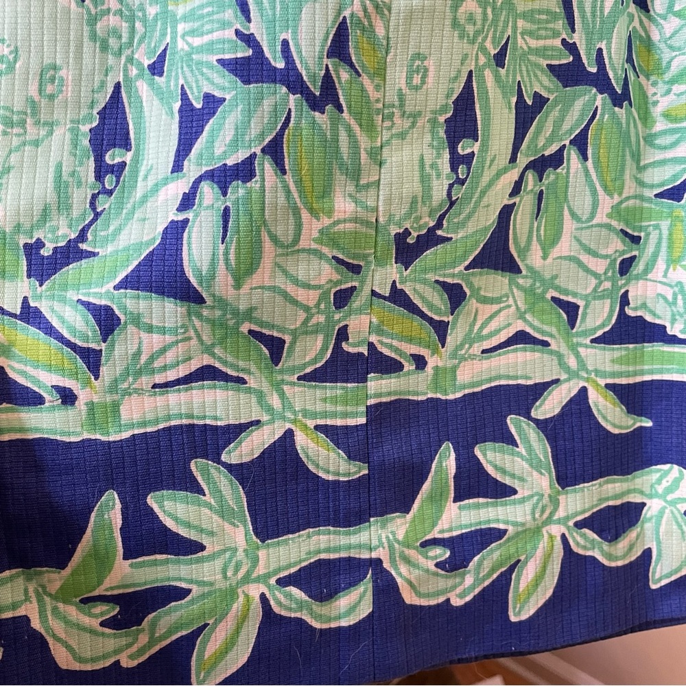 Lilly Pulitzer green and blue shift dress - Picture 4 of 7